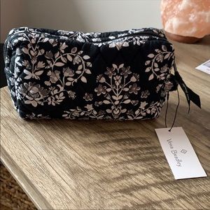 Vera Bradley black medium cosmetic bag